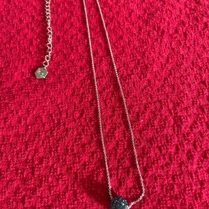 Swarovski Silver and Black Necklace with Elegant Design